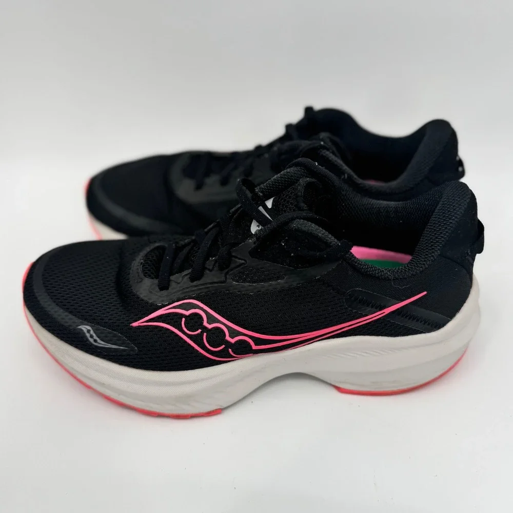 Saucony Axon 3 Women's Running Shoes Black Pink Size‎ 9 Lightweight